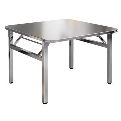 靓家福内折叠方桌不锈钢土豪金