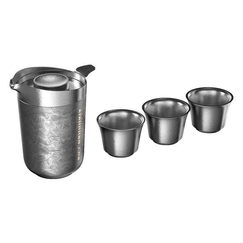纯钛快客杯精致便携式旅行茶具