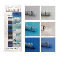 French SENNELIER handcrafted soft pastel short 6-color set of colored chalk sticks thumbnail 4