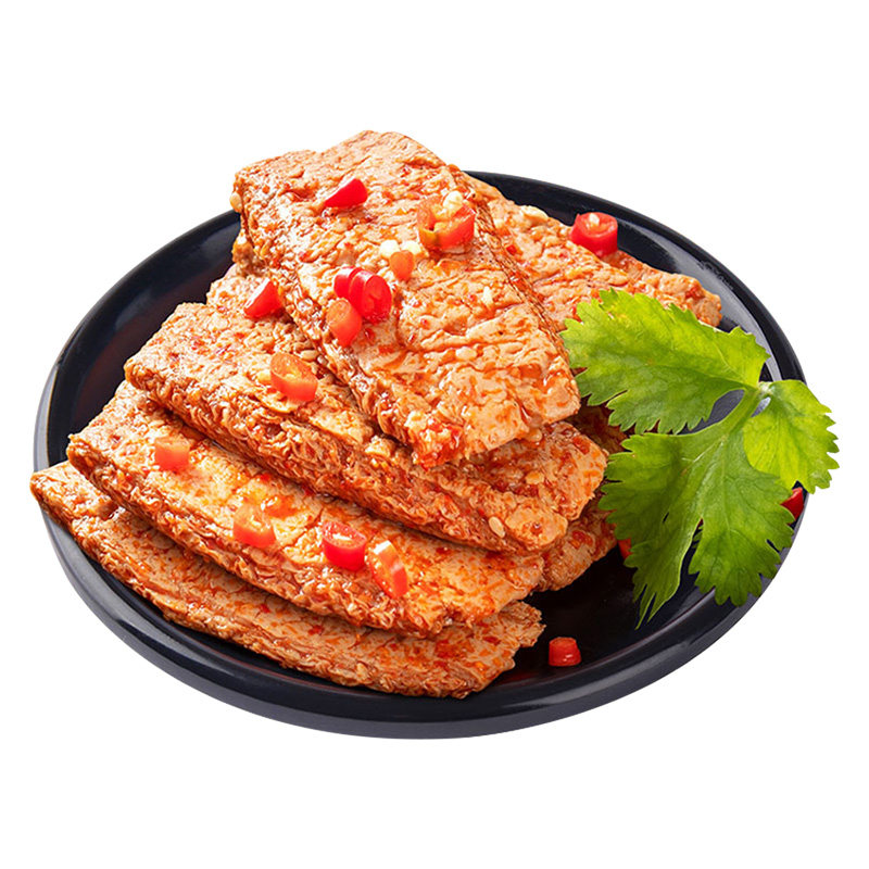 盐津铺子手撕素肉豆干零食