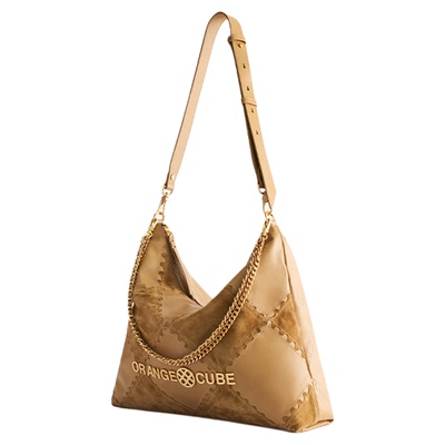 Orange Cube女包电车hobo包大号真皮单肩通勤大容量腋下斜挎包包