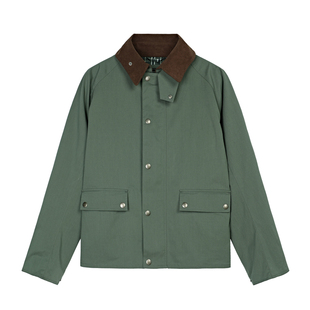 MCS源自万宝路单外套灯芯绒领男女同款巴恩风猎装外套美式风上衣