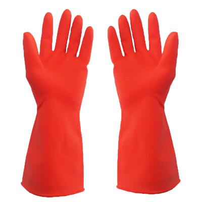 双一绒里乳胶手套加厚防水防滑