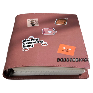 活页笔记本本子b5活页本可拆卸不硌手空白本a5高颜值软皮外壳办公记录本记事本手账本日记本可平摊旅行盖章本