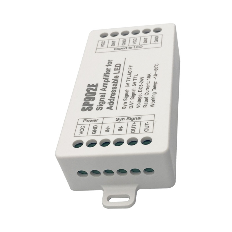 喜来灯SP902E信号放大器放大器LEDSPT扩展器条分信号带幻控彩灯灯