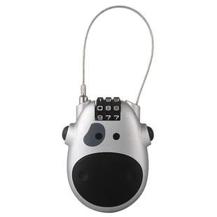 头盔锁摩托车车筐锁行李托运便携收纳长钢丝锁绳电动车头盔密码锁