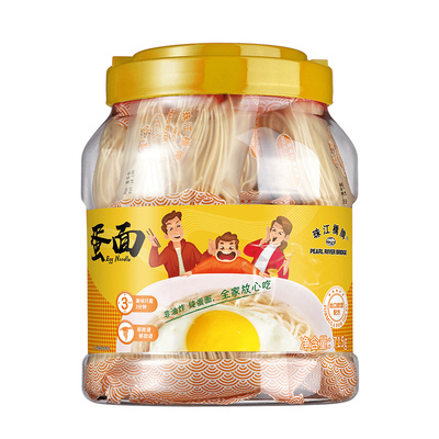 珠江桥牌鸡蛋面条竹升面715g*1罐