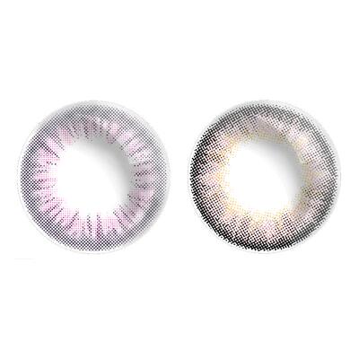 买1送2】灰色美瞳半年抛小直径14mm自然年抛黑色女正品隐形眼镜sk
