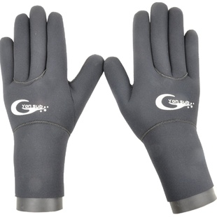 浮潜手袜YONSUB冬泳防寒高弹力3mm防刺防割保暖装备成人潜水手套