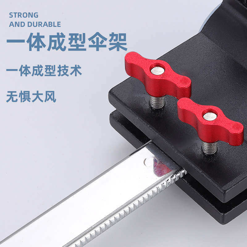 新款加厚筏钓桥钓桥筏防风伞架雨伞夹器桥筏伞支架钓鱼伞架配件