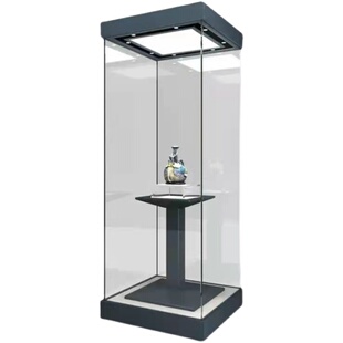 成都博物馆展柜古董字画瓷玉器文物定制钢化玻璃多功能沿墙陈列柜