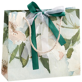 精美礼物袋油画风礼品袋高级感伴手礼袋精致生日礼物手提袋纸袋子