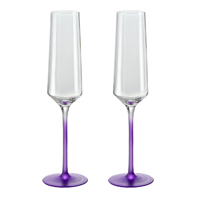 CKW高颜值香槟杯紫色家用高脚杯