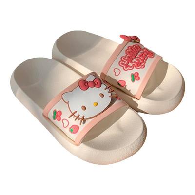 细细条少女心凯蒂猫EVA厚底拖鞋