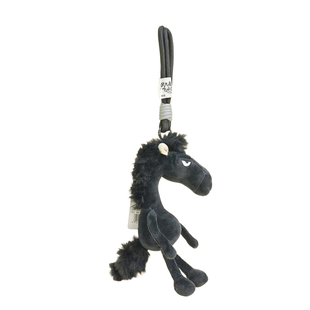 鼻涕熊正版丑萌小马公仔儿童包包挂饰马年生肖红黑马搞怪新年礼物