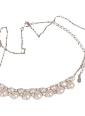 narycat纯银18k金镶嵌短项链定制