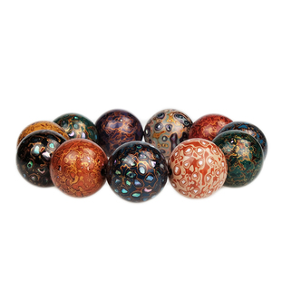 donguan冬官大漆手串单珠佛珠手工螺钿福州漆器文玩定制设计diy