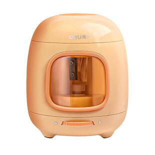 得力卡皮巴拉自动削笔机卷笔刀削笔器电动转笔刀小学生专用幼儿园儿童卡通省力耐用铅笔刀多功能削笔刀刨笔机