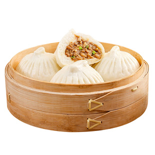 扬州东园包子早餐半成品鲜肉青菜包三丁包儿童速食懒人手工
