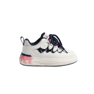 牧童童鞋女童板鞋2025春秋新款防滑增高休闲鞋软底防水皮面小白鞋