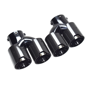 适用宝马M240i M340i M440i排气管方口替换装四出碳纤维黑色尾喉