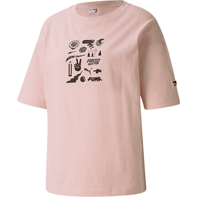 彪马正品女子时尚短袖T恤