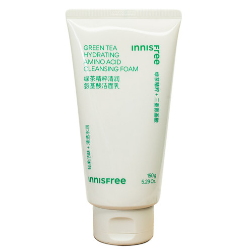 新版 innisfree/悦诗风吟绿茶精萃保湿洁面乳150ml 温和深层清洁