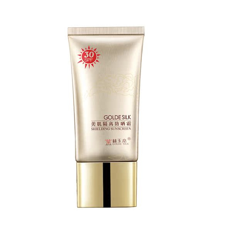 买1送1盒装金丝玉帛美肌隔离防晒霜防紫外线防晒乳明兰本草送面膜