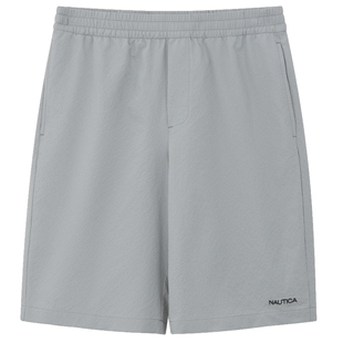 NAUTICA/诺帝卡男装夏季泡泡纱肌理感全橡筋休闲短裤BC5201