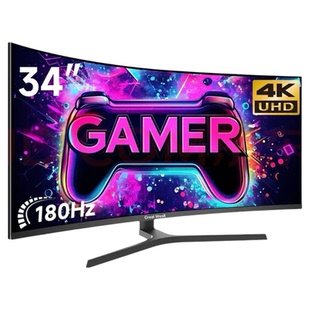 Great Wesll长城商显27 32 34寸显示器2K 4K180Hz护眼电竞带鱼屏