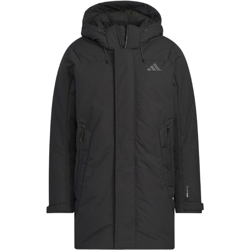 adidas阿迪达斯男子户外运动训练保暖连帽羽绒服外套KC2512