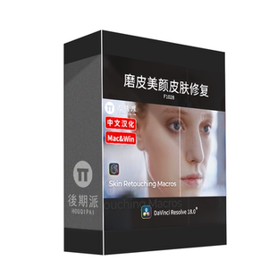 达芬奇磨皮美颜皮肤修复修饰效果 DaVinci Resolve 中文插件
