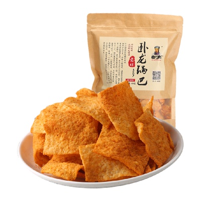 卧龙手工锅巴零食薯片