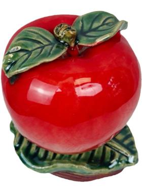 石湾公仔精品陶瓷仿真水果书房客厅酒柜乔迁车载创意摆件礼品