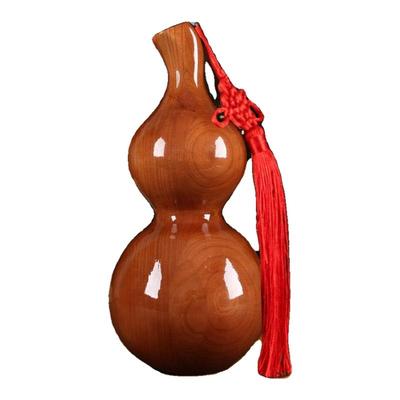 正宗桃木实心葫芦摆件装饰木雕挂件木质客厅实木卧室家居摆设送礼