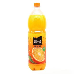 美汁源果粒橙1.8L*6大瓶装橙汁果肉饮料清爽解腻家庭聚餐可口可乐