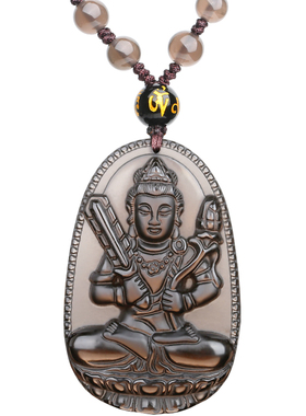 黑曜石生肖本命佛吊坠