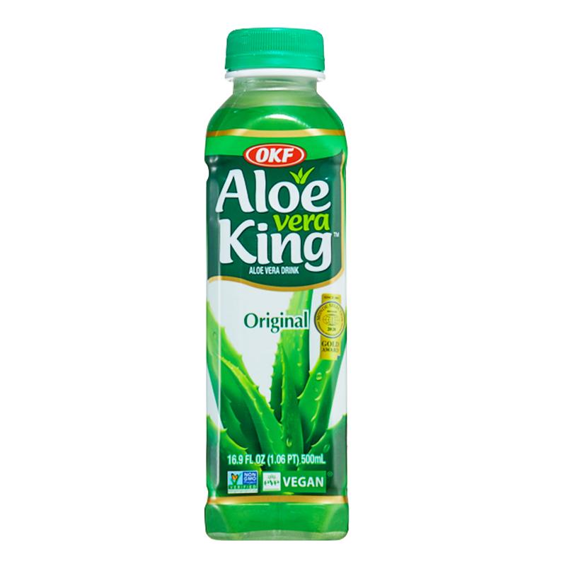 韩国进口OKF库拉索无糖芦荟饮料500ml0糖解腻aloe vera