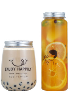 杨枝甘露饮料瓶外卖奶茶杯