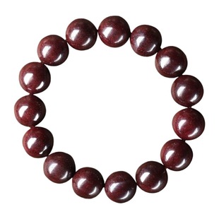 湘西朱砂原矿辰砂打磨保真高品手串转运珠本命年礼物男士手链批发