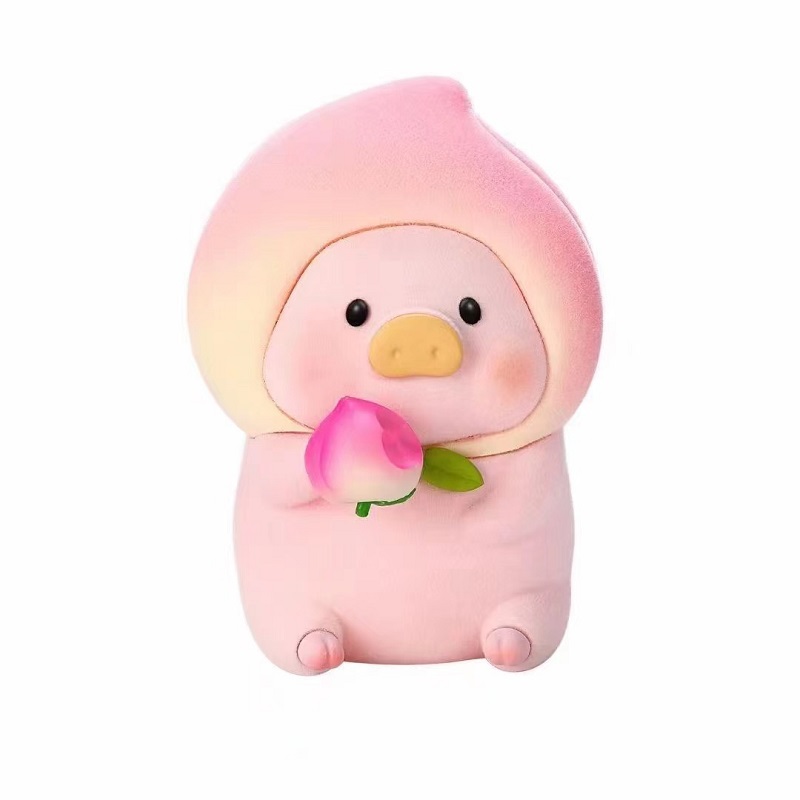 新品 ouxitoys萌猪水果系列盲盒植绒粉色少女心手办摆件送人礼物