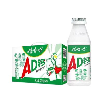 娃哈哈AD钙奶220ml×24瓶×1组