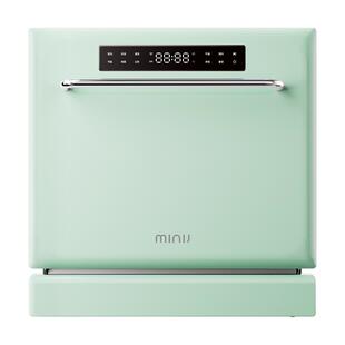 小吉12套灶下洗碗机嵌入式家用全自动消毒一级水效B12BB薄荷绿
