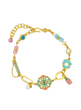 国潮国风郁金香高级感手链