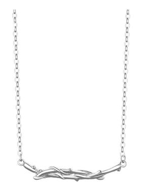 情侣项链足银S999花枝蝴蝶气质森系精美个性温柔文艺锁骨链礼物