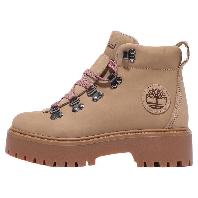 Timberland添柏岚女鞋户外防滑增高厚底中帮休闲马丁靴A27VJ