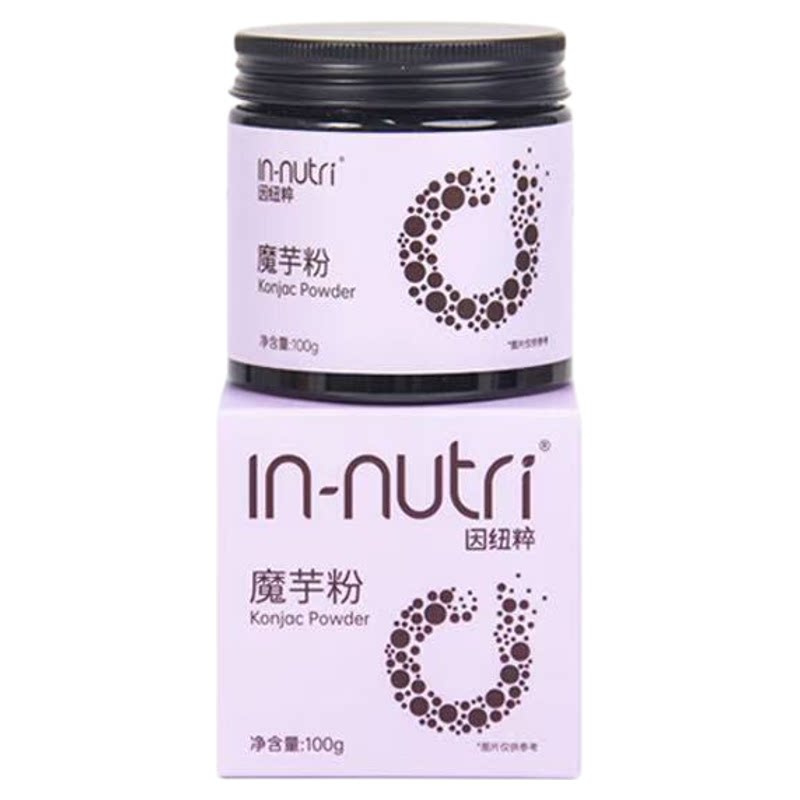 因纽粹（IN-nutri）100%纯魔芋粉 0脂肪高膳食纤维 代餐饱腹 健康