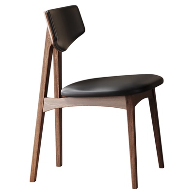 奥古斯特中古风实木休闲椅子