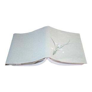 无香原创自制 四君子 古风手绘布书衣 中国风棉麻书皮艺术感书套