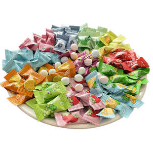 维C无糖含片多种混合口味薄荷糖高颜值硬糖果接吻糖清新口气散装